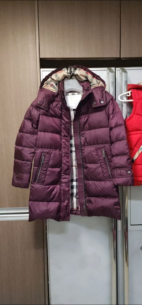 버버리 키즈 퀼팅 라운드 자켓 8Y 롱패딩 8Y 이미지