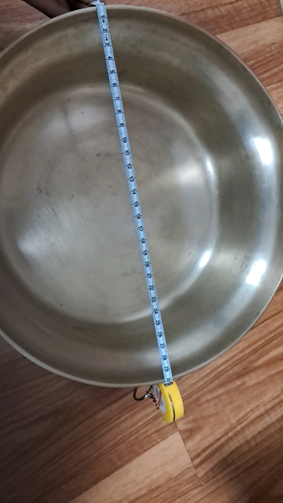 무형문화재 77호 이봉주 유기 놋그릇 대형푼주 30cm 이미지