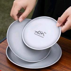 티타늄 캠핑 식기 3개 1세트-(새상품) 이미지