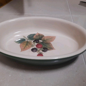 클로버리프 빈티지 타원형접시 이미지