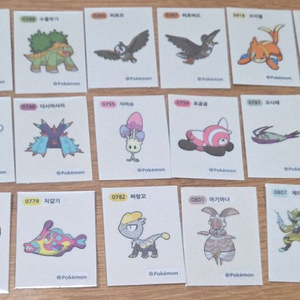 포켓몬 띠부씰 스티커팝니다. 이미지