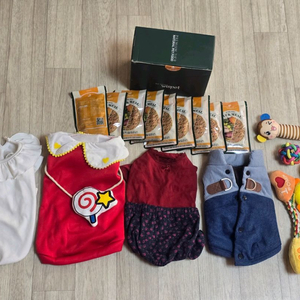 강아지 옷 장난감 다 새상품/화식 이미지