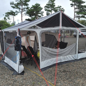 캠핑퍼스트 퍼스트쉘 타프쉘 스킨 + 폴라리스 이너텐트 이미지