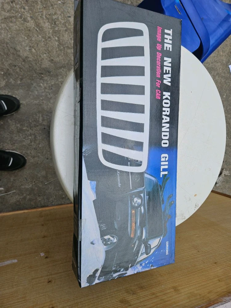 뉴코란도 자동차 전용 전면 크롬 그릴커버몰딩 이미지