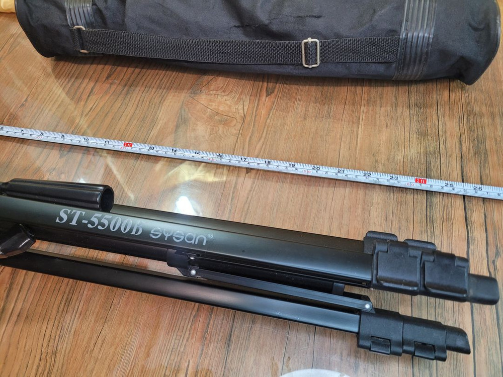 삼각대 시산 ST-5500B 2단 트라이포드 132cm 알루미늄 사진 이미지
