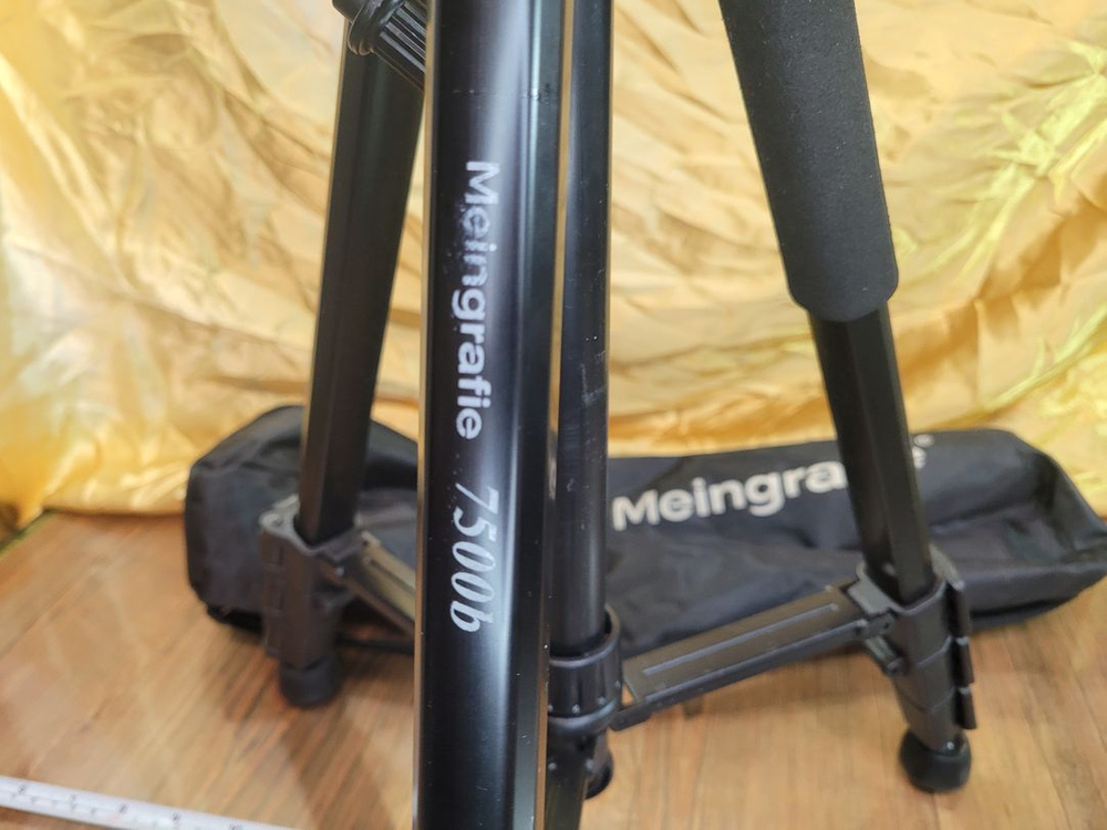 삼각대 메인그라피7500B B 3단 트라이포드 145cm 사진 영상 촬영 이미지