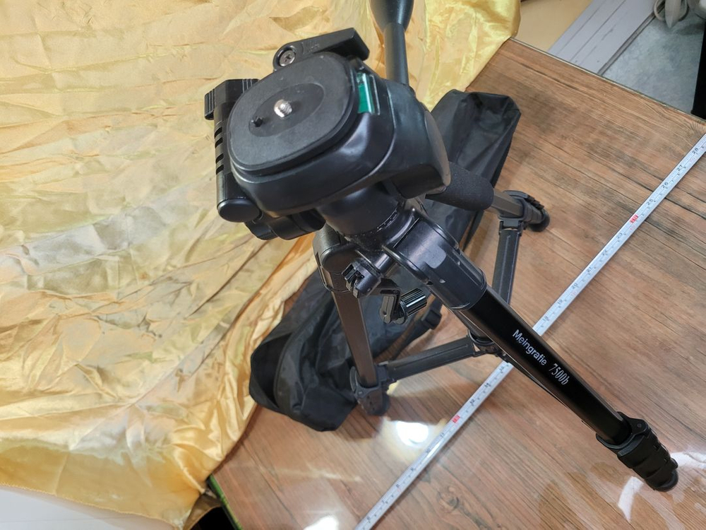 삼각대 메인그라피7500B B 3단 트라이포드 145cm 사진 영상 촬영 이미지