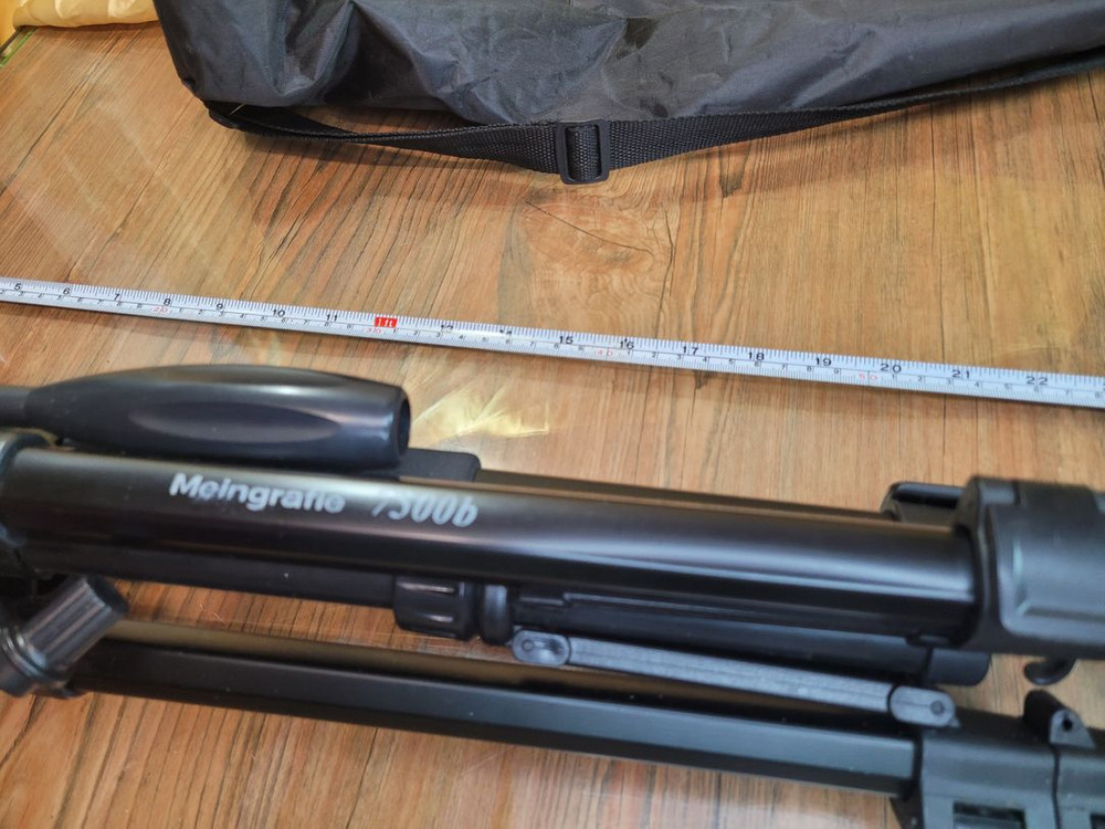 삼각대 메인그라피7500B B 3단 트라이포드 145cm 사진 영상 촬영 이미지