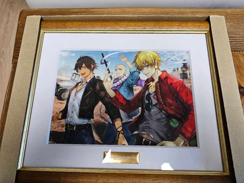 fgo 페그오 일본 3주년 기념액자 길가메쉬 오지만디아스 fate 페이트 이미지