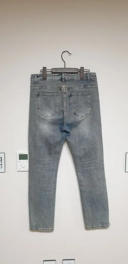 남성 데님 스키니진 청바지 32 이미지