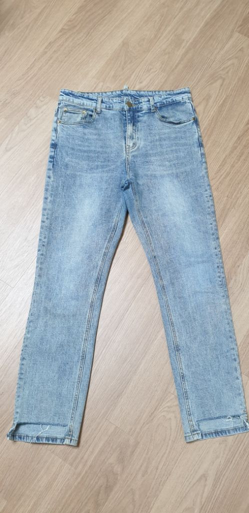남성 데님 스키니진 청바지 32 이미지