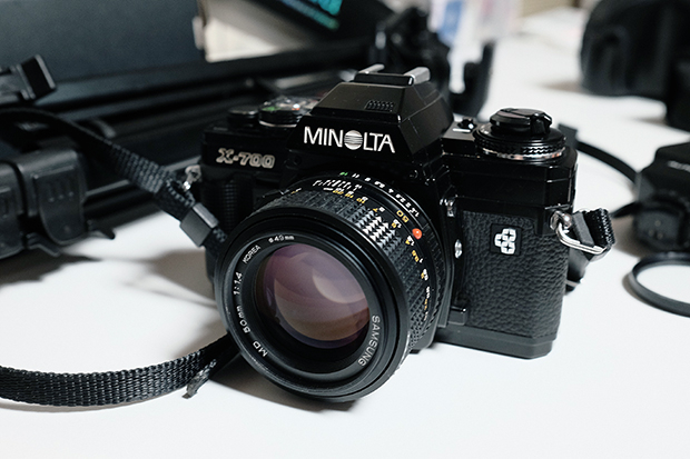 미놀타 x-700 x700(MD50mm F1.4 ,AUTO 700PX,삼각대) 입문용세트 팝니다 이미지