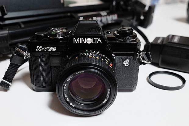미놀타 x-700 x700(MD50mm F1.4 ,AUTO 700PX,삼각대) 입문용세트 팝니다 이미지