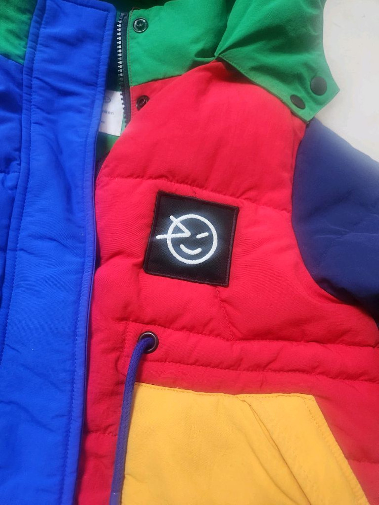 키즈윙켄 컬러블럭후드패딩 4사이즈 이미지