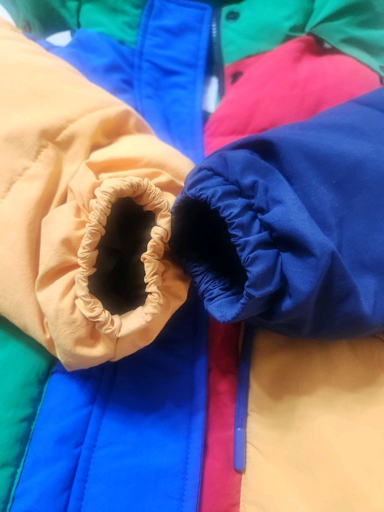 키즈윙켄 컬러블럭후드패딩 4사이즈 이미지