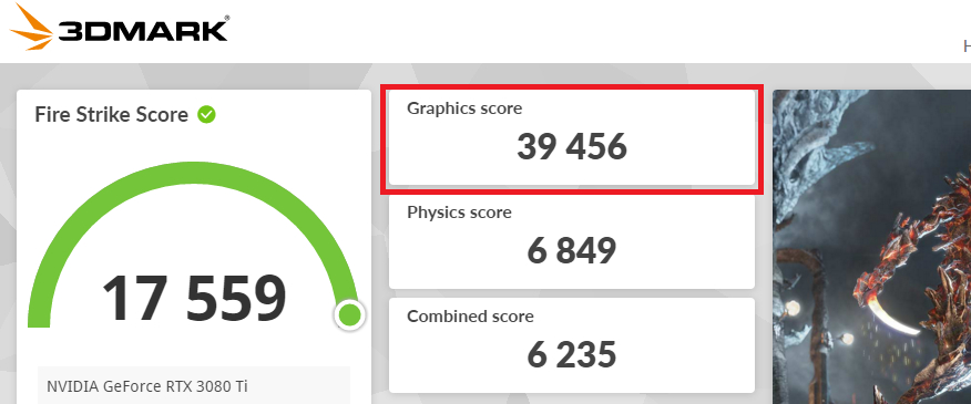 이엠텍 지포스 RTX 3080 Ti BLACK EDITION D6X 12GB 판매 / 3DMark 테스트 완료 이미지