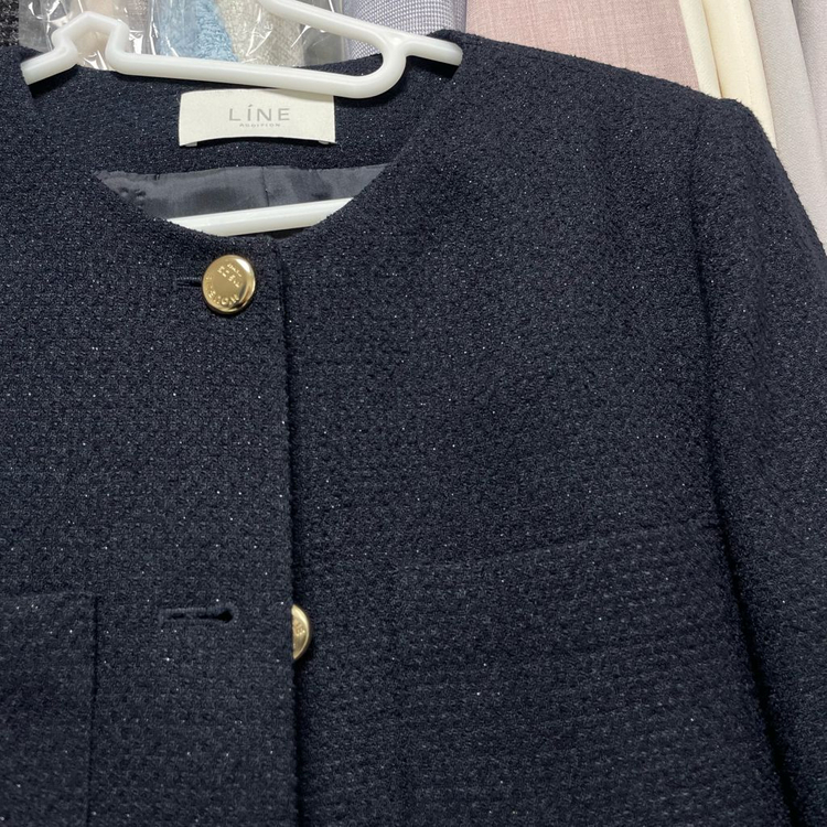 라인 Line 펄 트위드 자켓 이미지