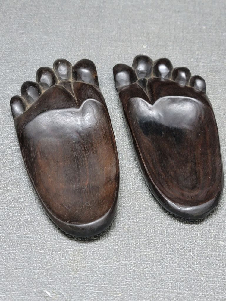 흑단 발바닥 받침대 2점 이미지