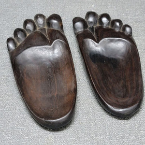 흑단 발바닥 받침대 2점 이미지