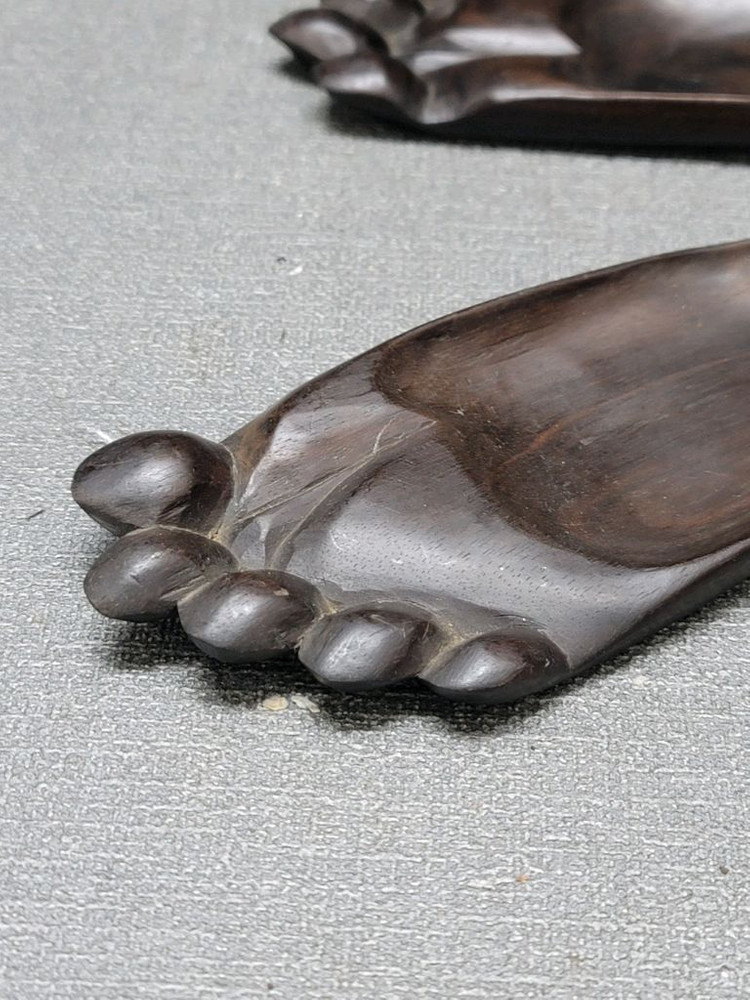 흑단 발바닥 받침대 2점 이미지