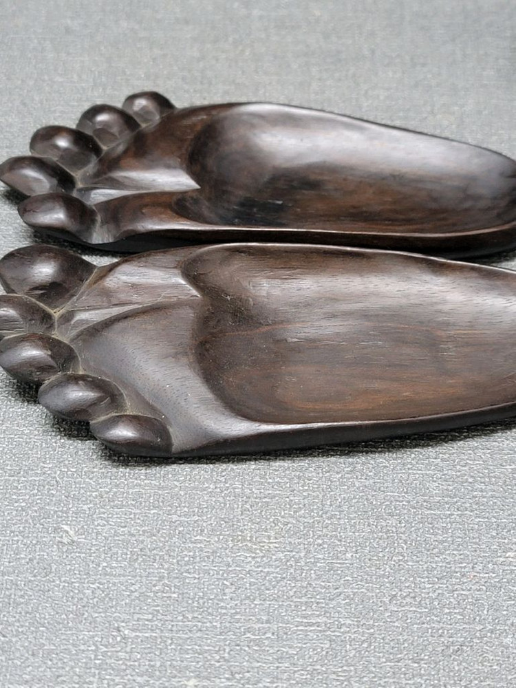 흑단 발바닥 받침대 2점 이미지
