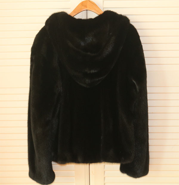 예본모피 밍크 후드 자켓 이미지
