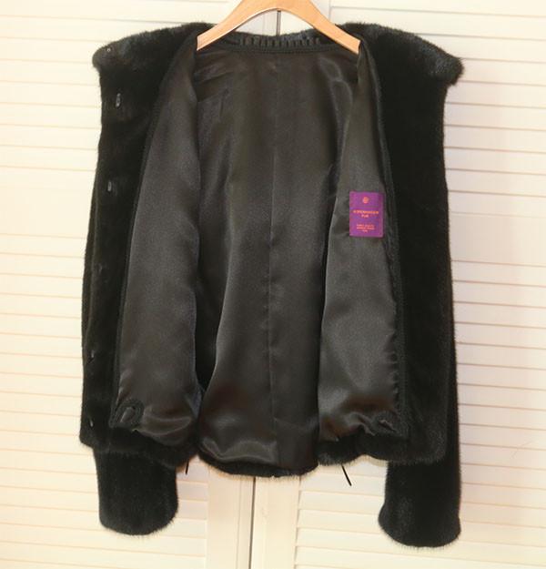 예본모피 밍크 후드 자켓 이미지