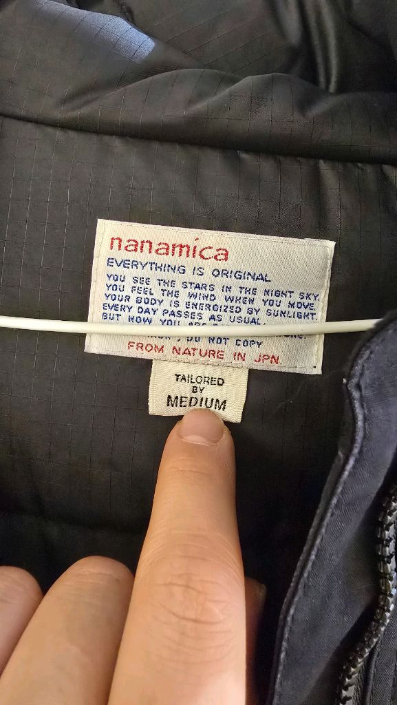 나나미카 롱 다운코트 블랙 M사이즈 이미지