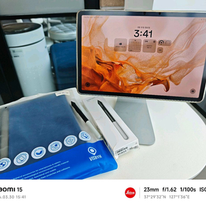 삼성 갤럭시탭 S8 5g 128g + 와콤펜 + 거치대 이미지
