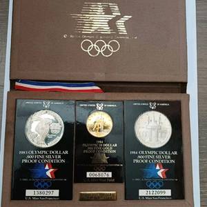 1984 LA 올림픽 기념 주화 세트 이미지