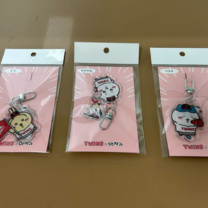 LG 트윈스 엘지 먼작귀 치이카와 아크릴 키링 3종 미개봉 미사용 새상품 이미지