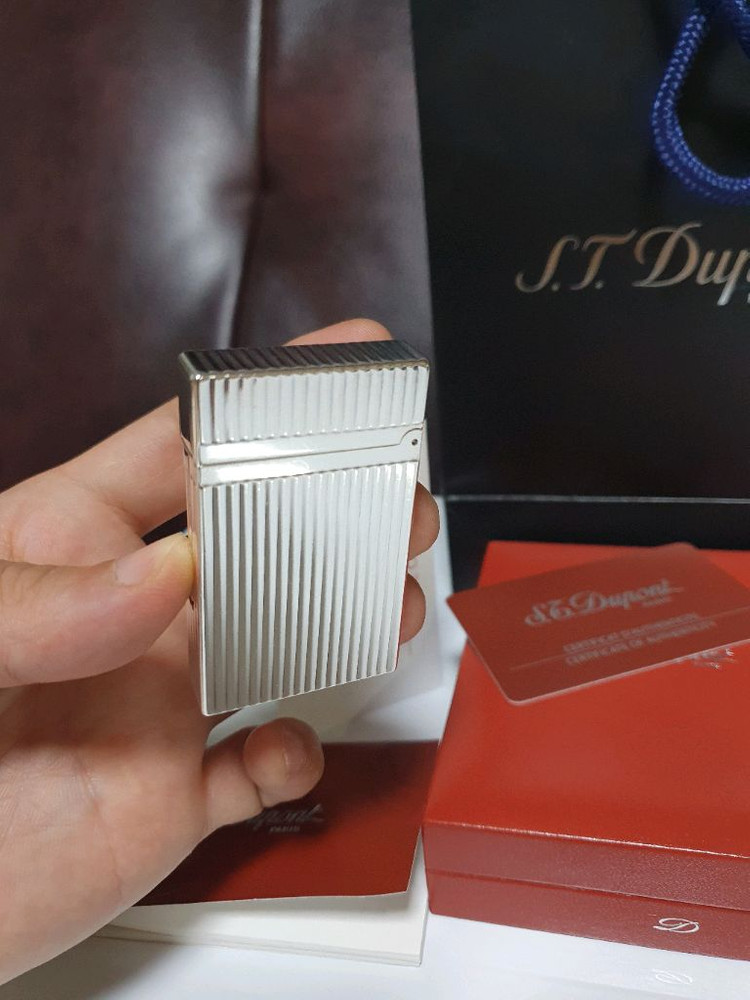 [풀세트] 듀퐁라이터 라인2 ca16817 스트라이프 은장 듀퐁 라이타 이미지