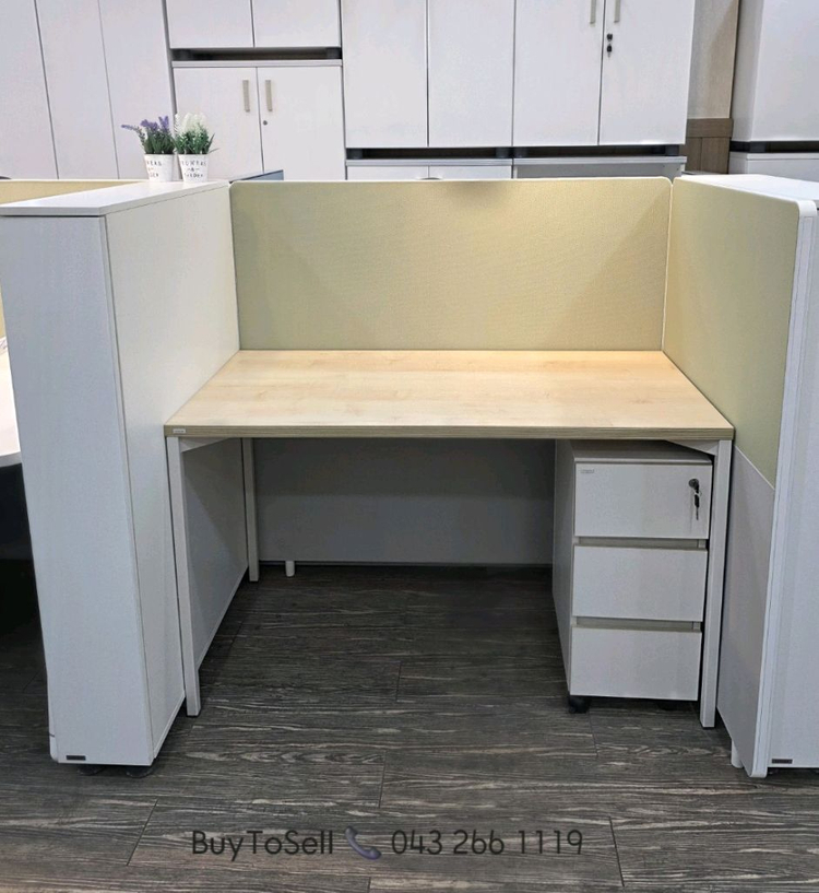 데스커책상(1200*600)3단슬림서랍 대량판매 이미지