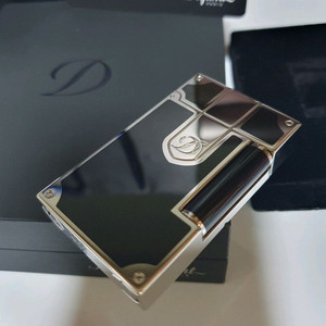 [백화점판,풀세트] 듀퐁라이터 라인2 ca16736 블랙 래커 팔라듐 백금 듀퐁 라이타 이미지