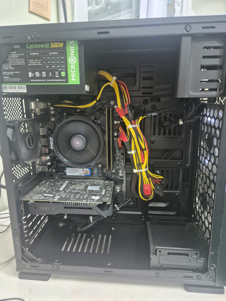 AMD 라이젠5 3400G 16램 컴퓨터 28만 이미지