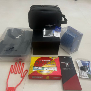 (미개봉)골프용품 일괄/미즈노 커버세트/ 파우치/스릭슨골프공/힐크릭하프주머니/골프장갑 외 일괄 선물가능 이미지