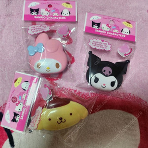 산리오 컬러클립 마멜 쿠로미 폼폼푸린 택1 이미지