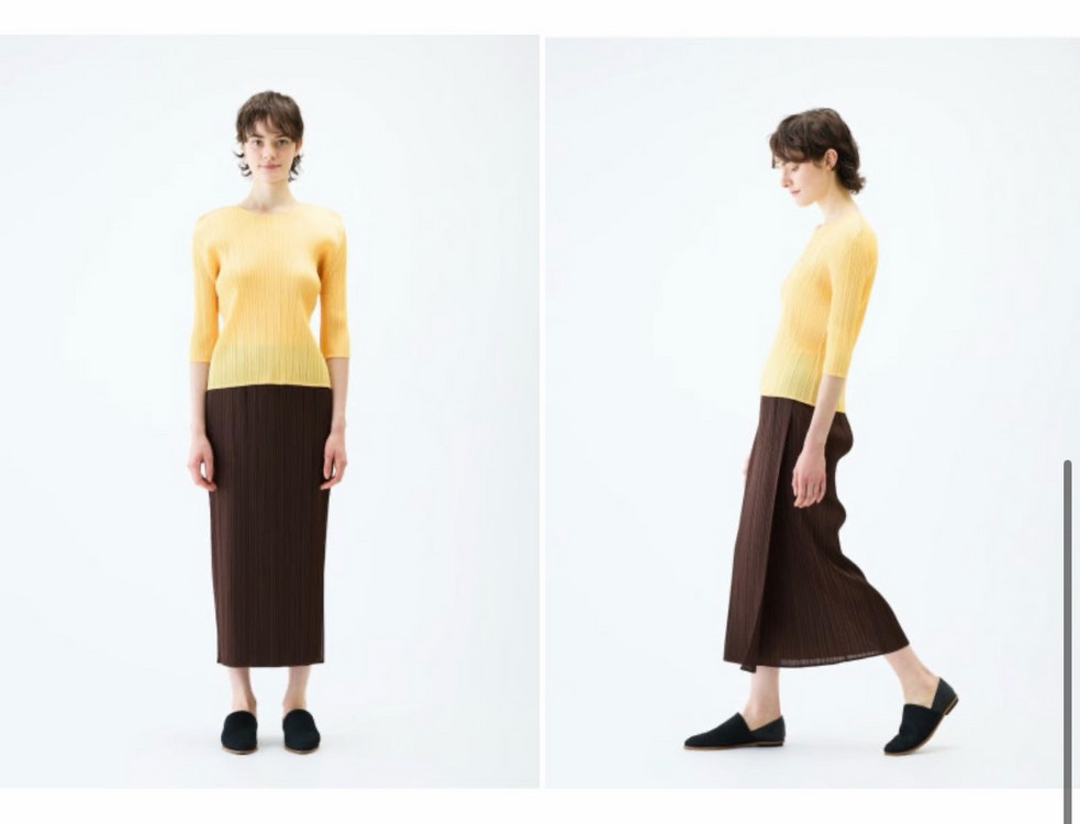 플리츠플리즈 먼슬리 랩 스커트 다크브라운 3 이미지