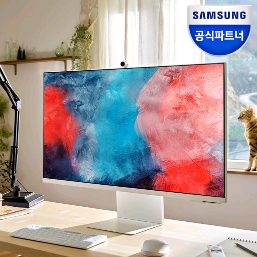 삼성 스마트 모니터 M8 32인치 화이트 (상태 최상) 이미지