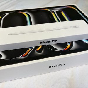 [100%/셀룰러]아이패드 프로13 M4 1TB + 펜슬프로 풀박스 이미지