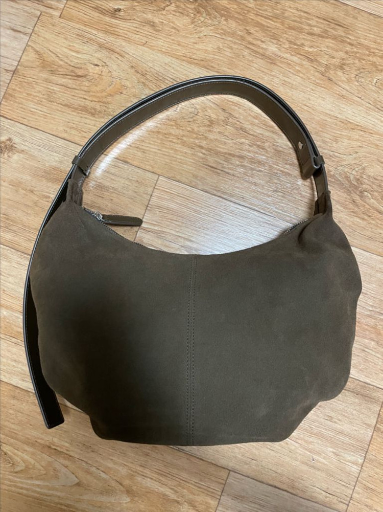 낫띵리튼 숄더백 호보백 스웨이드 브라운 이미지