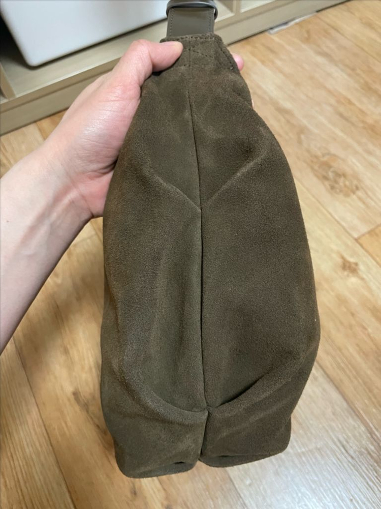 낫띵리튼 숄더백 호보백 스웨이드 브라운 이미지