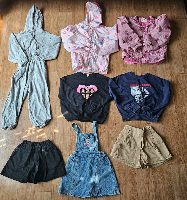 여아옷 130호 봄가을여름 40벌 일괄(나눔포함) 이미지