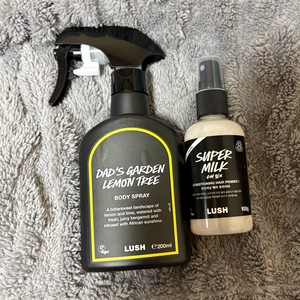 러쉬 대드스 가든 레몬 트리 바디스프레이, 슈퍼밀크 헤어프라머 이미지