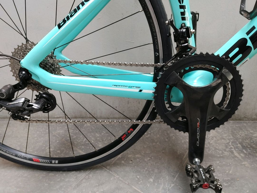 상태S급 20년 비앙키 아리아 풀 레코드 카본 로드자전거 44이즈 팔아요. 이미지