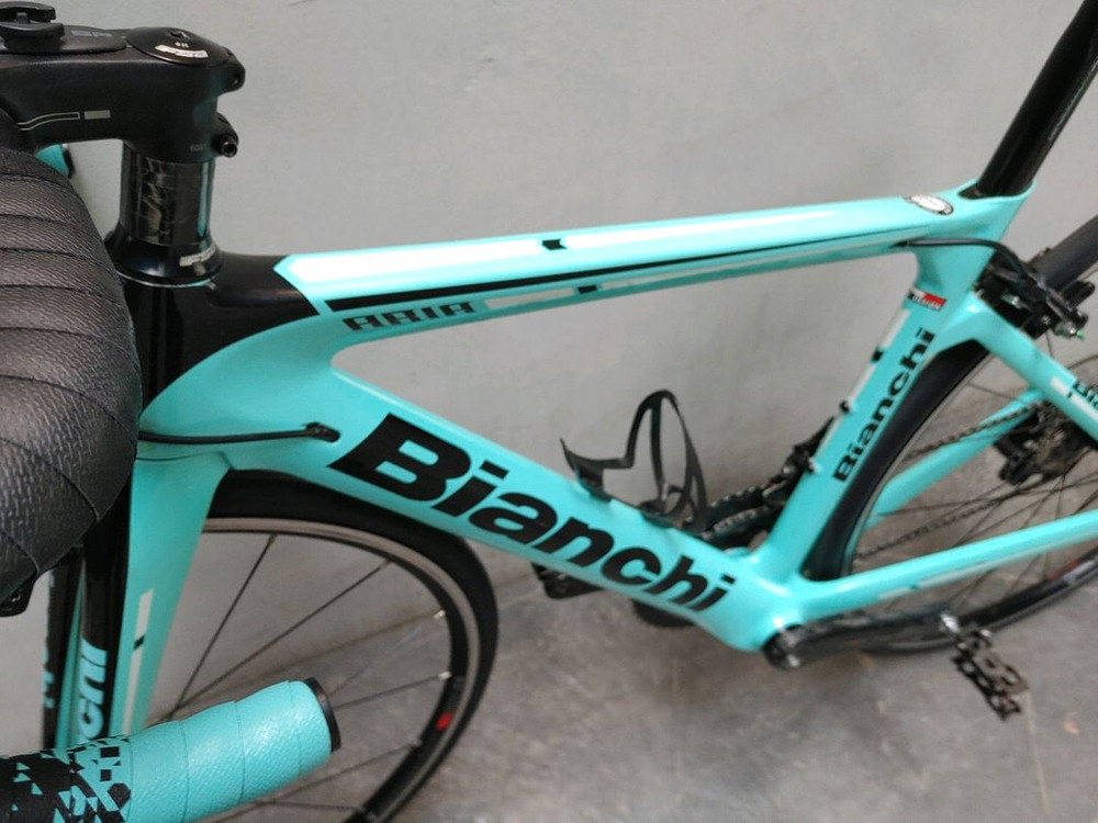 상태S급 20년 비앙키 아리아 풀 레코드 카본 로드자전거 44이즈 팔아요. 이미지