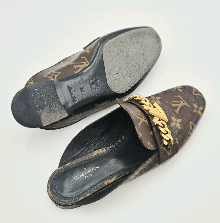 [중고명품셀렉트]루이비통 어퍼케이스 여성 뮬 슬리퍼 36 이미지