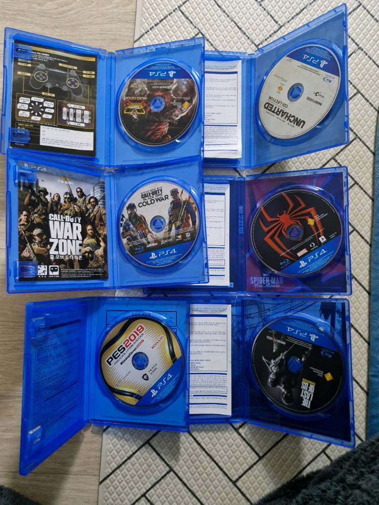 PS4 게임 타이틀 6종 이미지