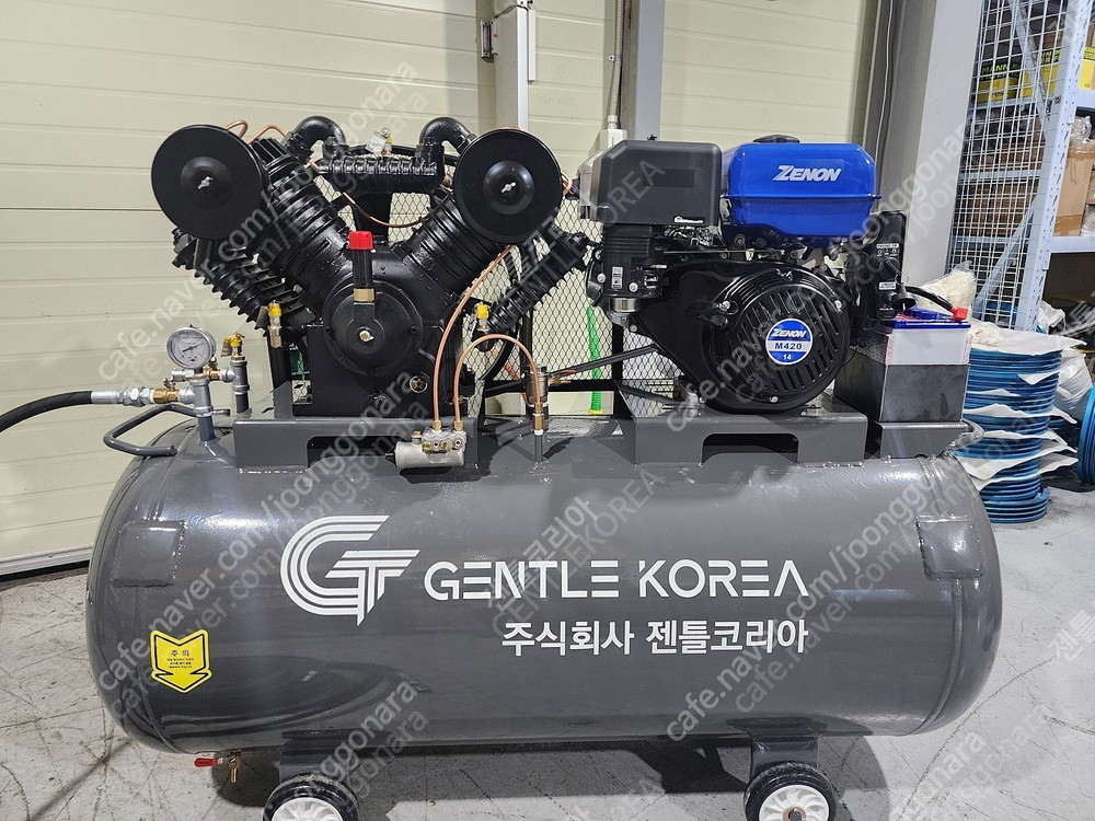 엔진콤프레샤 10마력 400리터 - 1톤적재 중고압 중고 콤프레셔 이미지