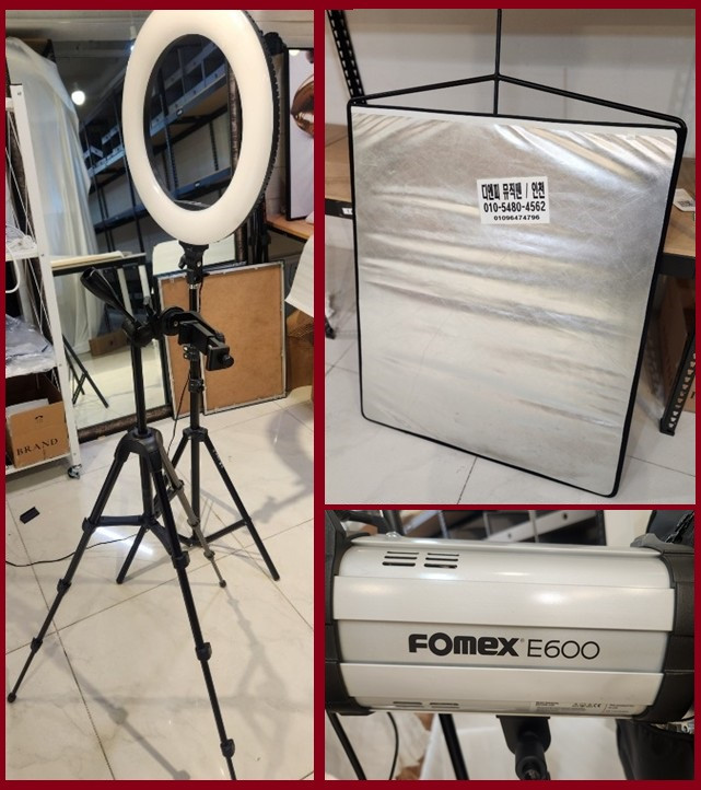 포맥스(Fomex)E600 스트로보4대및 스튜디오 조명 세트 A60330 이미지